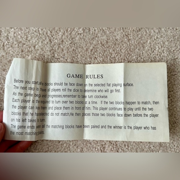 Vintage Wooden Memory Game - Picture 9 of 9